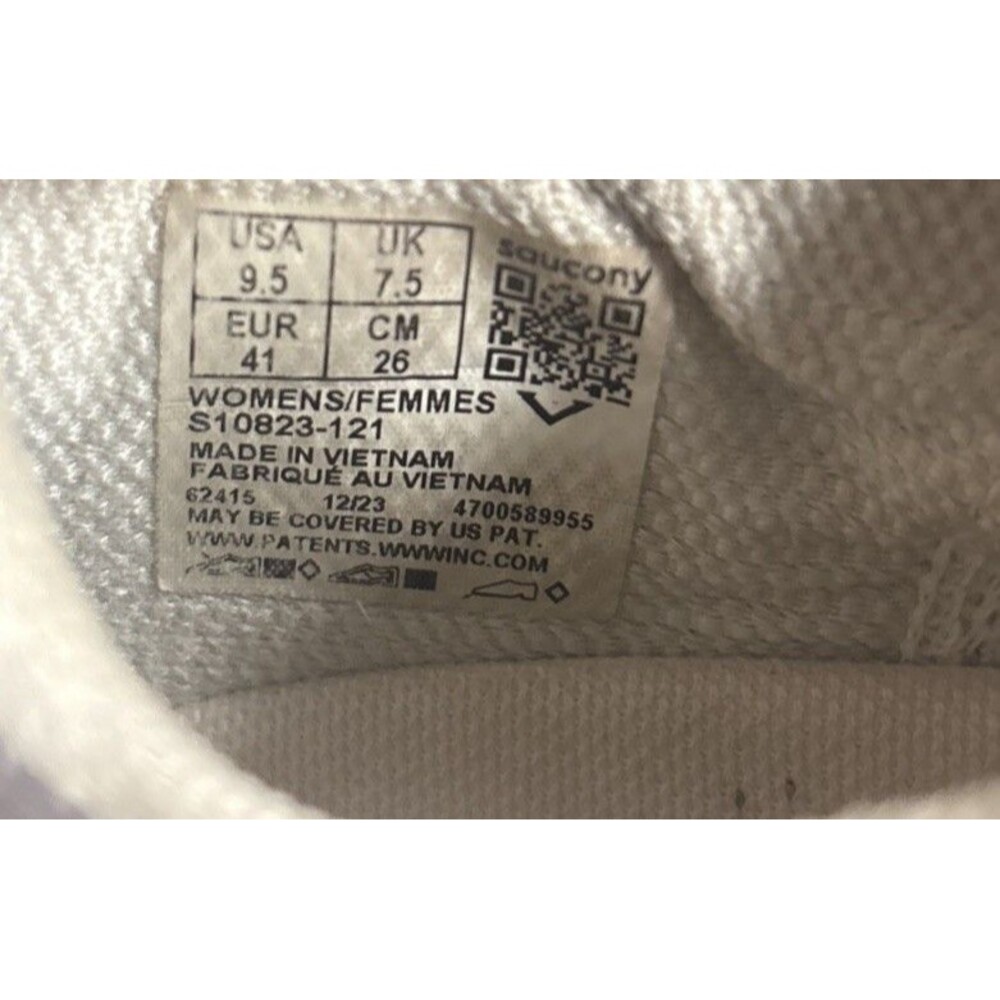 Saucony Kinvara 14 Shoes Womens Sz 9.5 Gray White Athletic Sneakers S10823-121 - Picture 13 of 14